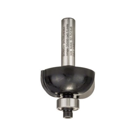 BOSCH Hartmetall-Hohlzylinderfräser mit Kugellager 32,7 (r=10 mm) x 14 x 55 x 8 mm