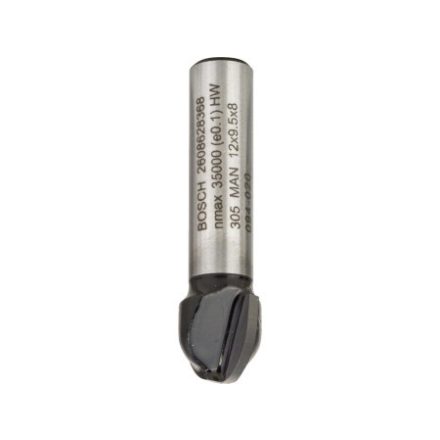 BOSCH Hartmetall-Hohlkehlfräser 12,0 (r=6 mm) x 9,2 x 40 x 8 mm