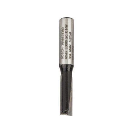 BOSCH Hartmetall-Fräser mit gerader Schneide 7,0 x 19,6 x 51 x 8 mm