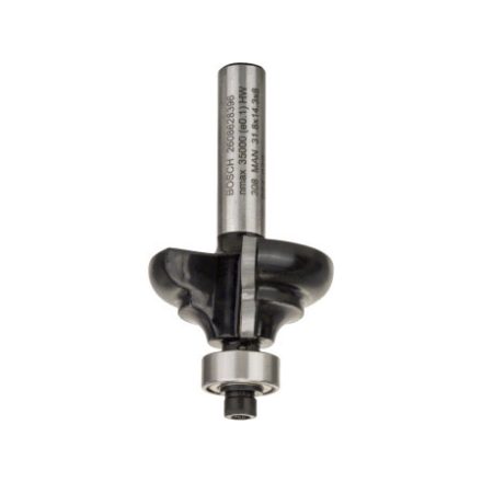 BOSCH Hartmetall "C" Profilfräser mit Kugellager 31,8 (r=4,8 mm) x 9,5 x 14 x 57 x 8 mm