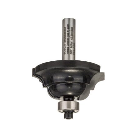 BOSCH Hartmetall-"D"-Profilschneider mit Kugellager 42,9 (r=6,3 mm) x 15 x 18 x 60 x 8 mm