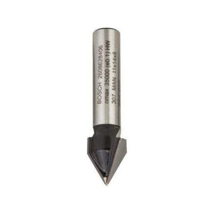 BOSCH Hartmetall V-Nutfräser 11,0 x 14 x 45 x 8 mm / 60°