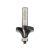 BOSCH Hartmetall-Abrundfräser mit Kugellager 36,7 (r=12 mm) x 19 x 70 x 12 mm
