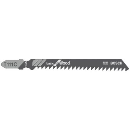 BOSCH Stichsägeblatt für Holz T 111 C 100/3,0 mm (5 Stück)