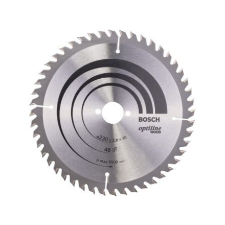 BOSCH Sägeblatt für Holz 230 x 30 x 2,8 mm / 48T Optiline Wood ATB