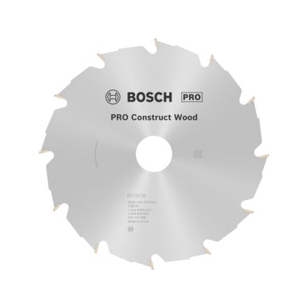 BOSCH PRO Sägeblatt für Holz 190 x 30 x 2,6 mm / 12T Construct Wood