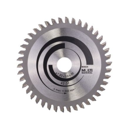 BOSCH Universal-Sägeblatt 130 x 20/16 x 2,0 mm / 42T MultiMaterial HLTCG