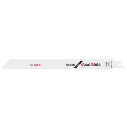 BOSCH Sägeblatt mit Nägeln für Holz S 1122 HF 225 mm / 10TPI Bimetall (100 Stück)