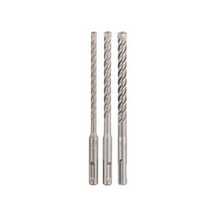 BOSCH 5X Gesteinsbohrer-Set 3-teilig vierschneidig SDS-Plus (6 / 8 / 10 x 160 mm)