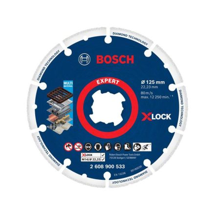 BOSCH EXPERT Diamanttrennscheibe 125 x 22,2 mm X-LOCK segmentiert