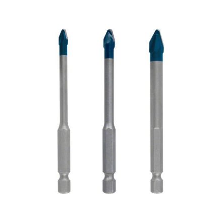 BOSCH EXPERT HEX-9 Glas- und Fliesenbohrer-Set 3-teilig (5 / 6 / 8 x 90 mm) HARTKERAMIK