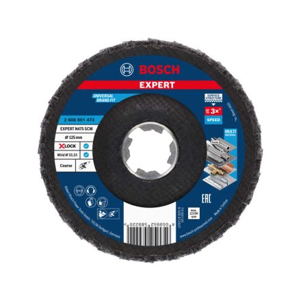 BOSCH EXPERT Lamellenschleifscheibe grob 125 x 22,2 N475 SCM X-LOCK