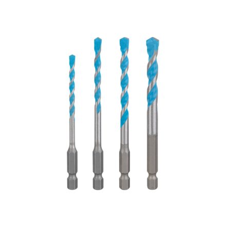 BOSCH EXPERT HEX-9 Multikonstruktionsbohrer-Set 4-teilig (4 / 5 / 6 / 8 mm) 1/4" Bithalter