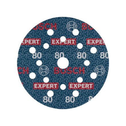 BOSCH EXPERT O780 Folien Klettschleifscheibe 125 mm / P80 Keramikkörnung (6 Stück)