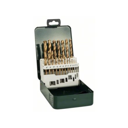 BOSCH Schraubenbohrer-Set 19-teilig 1,0-10,0 mm HSS-TiN DIN 338