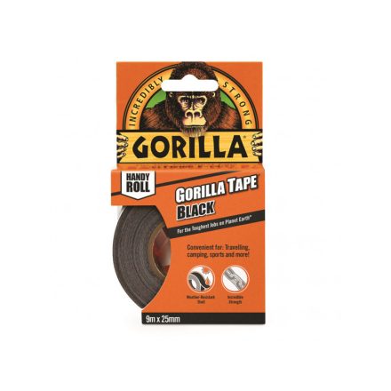 GORILLA Klebeband schwarz extra stark 25 mm x 9,14 m