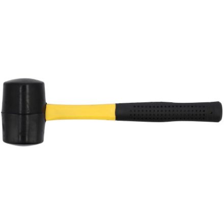 VOREL Gummihammer 500 g Fiberglasstiel 50 mm