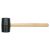 VOREL Gummihammer 450 g Holzstiel 55 mm