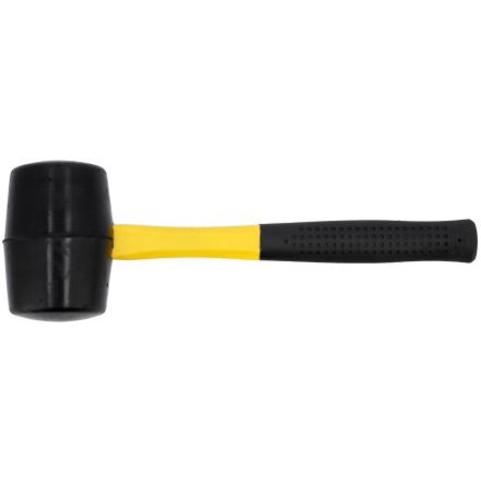 VOREL Gummihammer 1.200 g Fiberglasstiel 76 mm