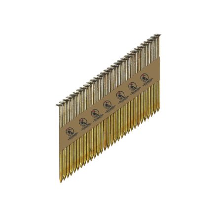 WOODPECKER Flachdrahtnagel 2,8 x 75 mm 34° D-Kopf glatt glänzend (2000 Stück)