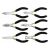 VOREL Mini-Zangen-Set 6-teilig 125 mm