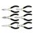 VOREL Mini-Zangen-Set 6-teilig 125 mm