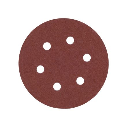 AEG Klett-Fiberscheibe 150 mm / P80 6 Löcher (5 Stück)