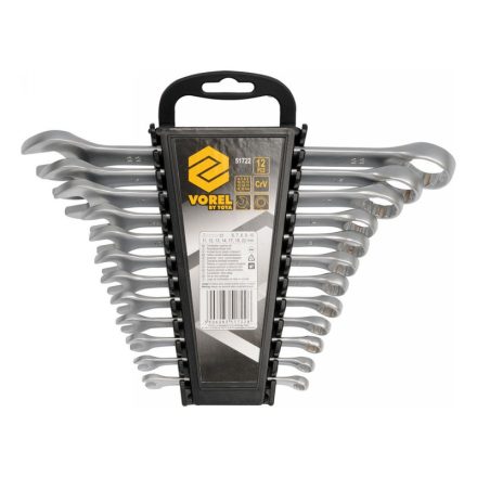 VOREL Schraubenschlüsselsatz 12-teilig 6-22 mm CrV