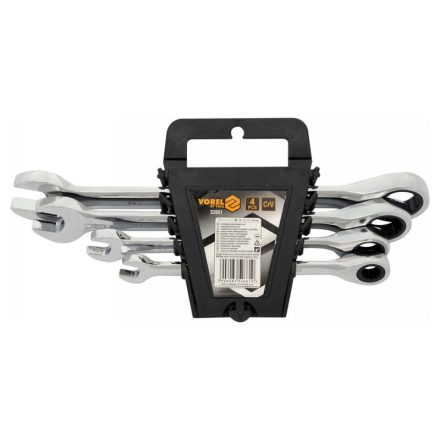 VOREL Ratschenschlüsselsatz 4-teilig (10-19 mm) CrV