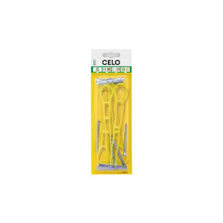 CELO BTL Schwerlast-T-Element für Gipskartonplatten + metrische Schraube M4 x 50 (4 Stück)