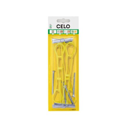 CELO BTL Schwerlast-T-Element für Gipskartonplatten + metrische Schraube M5 x 62 (4 Stück)