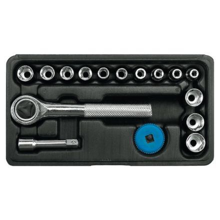 Steckschlüsselsatz 16-teilig 1/4" 4-13 mm