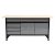 VOREL Cabinet Arbeitstisch mit 4 Schubladen und 2 Türen 1700 x 600 x 840 mm