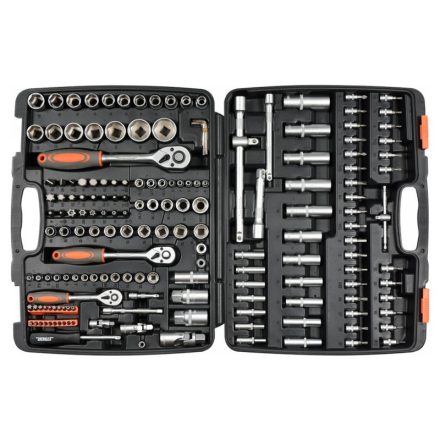 STHOR Steckschlüsselsatz 173-teilig 1/4", 3/8", 1/2" CrV