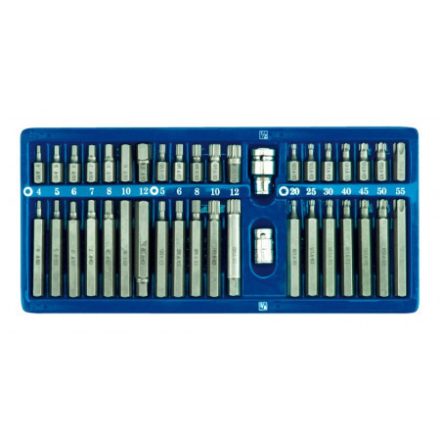 VOREL Bitspitzen-Set 40 Teile Inbus, Torx, Spline