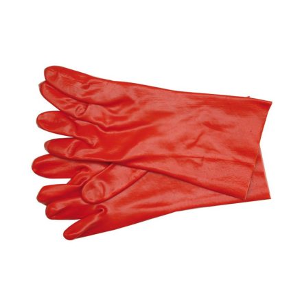 VOREL Arbeitsschutzhandschuhe säure-alkali-ölbeständig Größe 9 35 cm weinrot