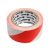 VOREL Selbstklebendes Markierungsband rot-weiß 48 mm x 33 m PVC