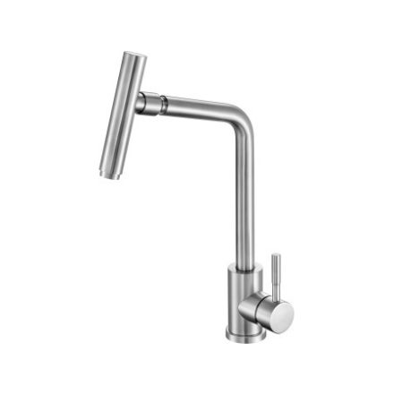 FALA Waschbeckenarmatur + Zubehör inox Steely3