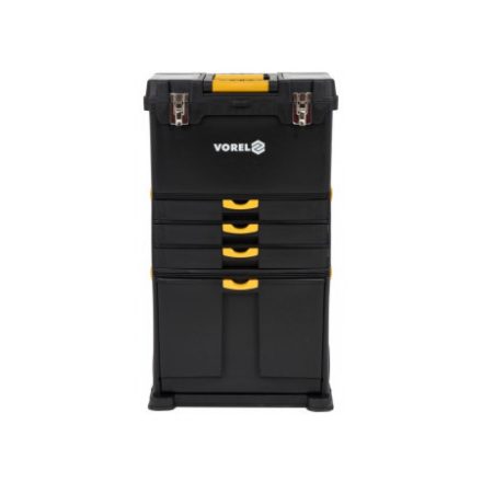 VOREL Werkzeugkasten auf Rädern 3-teilig 450 x 280 x 820 mm