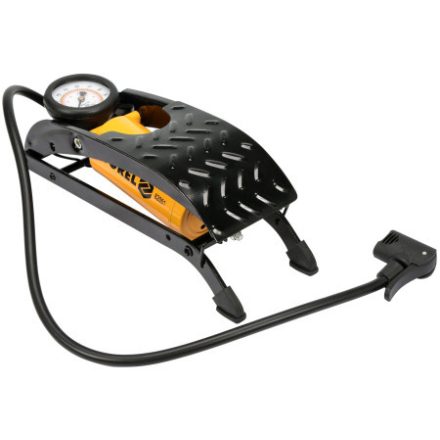VOREL Fußpumpe mit Manometer 0,7 MPa