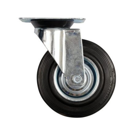 VOREL Industrierad-Schwenkgabel 125 mm 100 kg