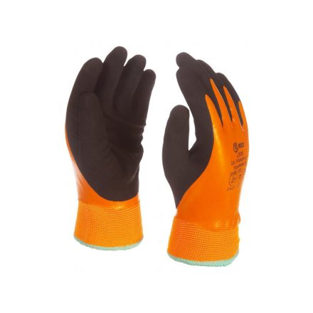 FROSTBEAR(W)/11 Gefütterte Arbeitshandschuhe bis zum Handgelenk mit wasserdichter Latexbeschichtung