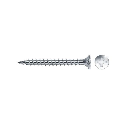 CELO VELOX Spanplattenschraube 3,5 x 35 mm, Vollgewinde, PZ, Weißzink (200 Stück)