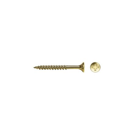 CELO VELOX Spanplattenschraube 4,0 x 70 mm, Vollgewinde, PZ, Weißzink (200 Stück)