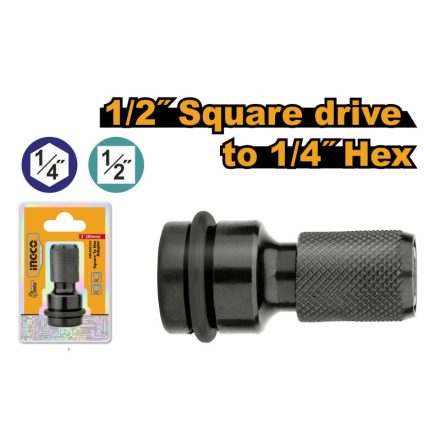 INGCO Steckschlüssel Adapter 1/2"->1/4" hex