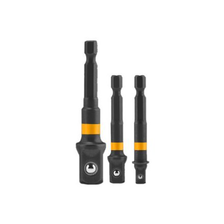 INGCO Steckschlüsseladapter 3-teilig 1/4" Hex-->1/2", 1/4", 3/8"
