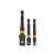 INGCO Steckschlüsseladapter 3-teilig 1/4" Hex-->1/2", 1/4", 3/8"