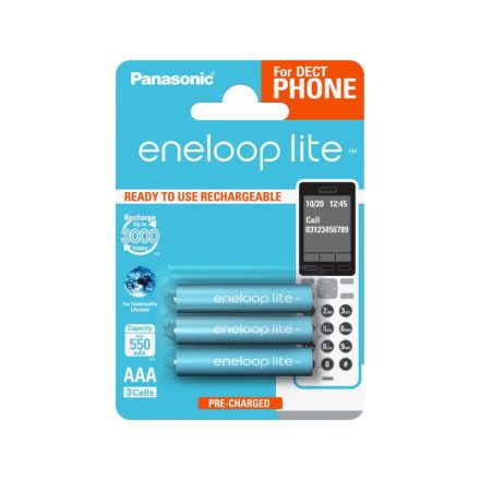 ENELOOP lite AAA/Micro-Batterie 1,2 V 550 mAh (3 Stück)