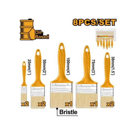 INGCO Pinsel-Set 8-teilig