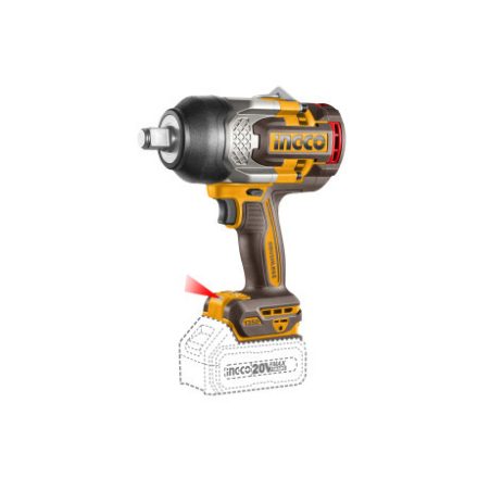 INGCO Akku-Schlagschrauber 3/4" 1350 Nm bürstenloser 20 V (ohne Akku und Ladegerät)